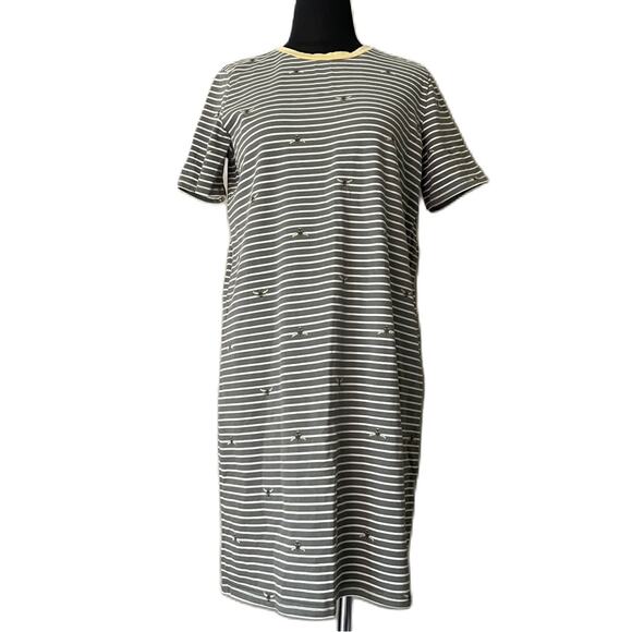 Joules Liberty A Line Jersey Stripe Bee Dress 8 - Picture 1 of 4